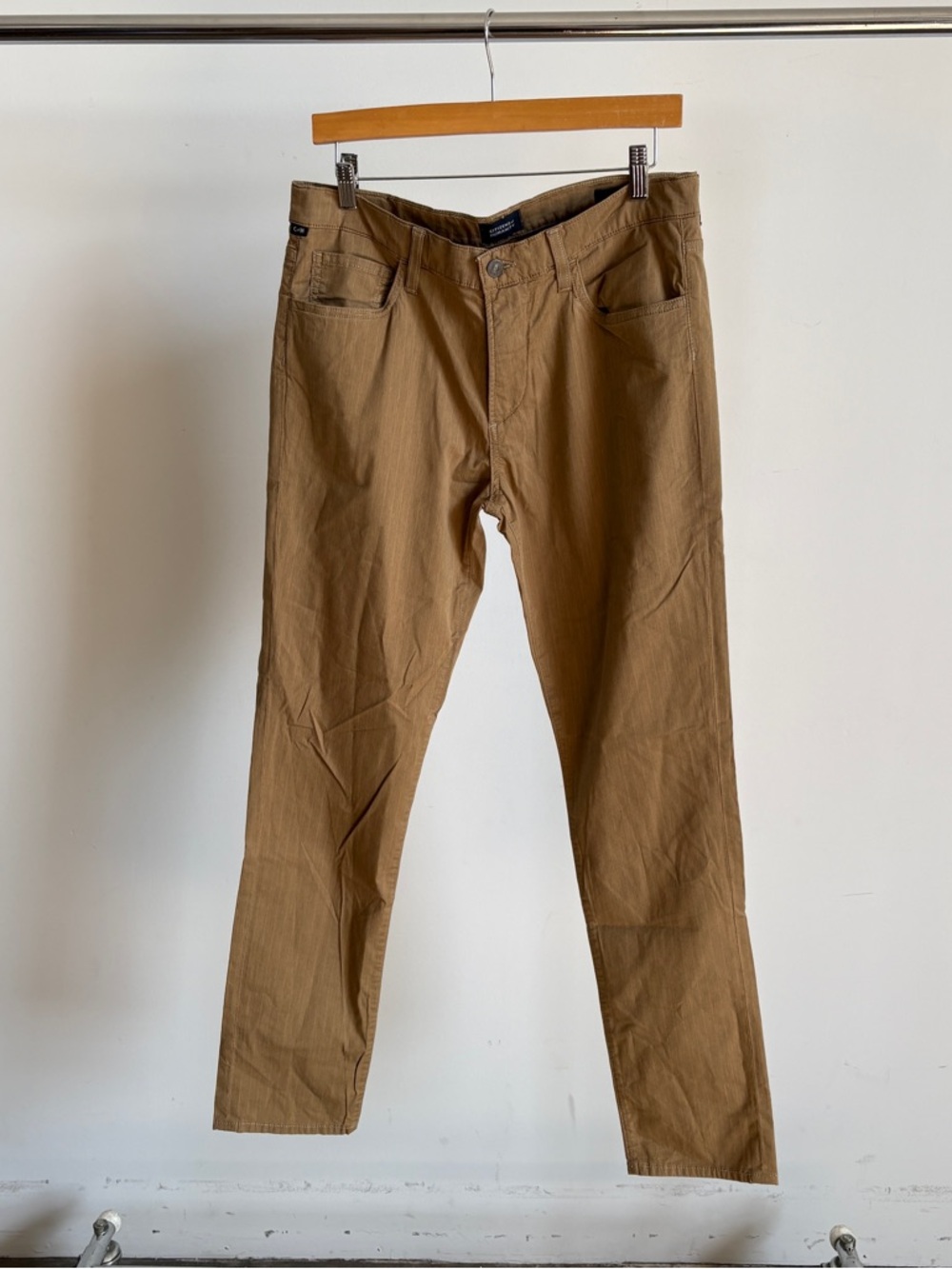 NWT Citizens Of Humanity “London” Slim Taper in Light Brown Stripe Sz 32